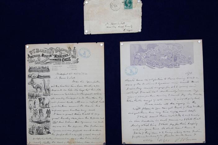 Appraisal: 1872 P.T. Barnum Letter & Envelope, in San Jose, Hour 1.