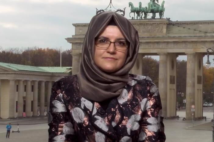 Hatice Cengiz joins the program.
