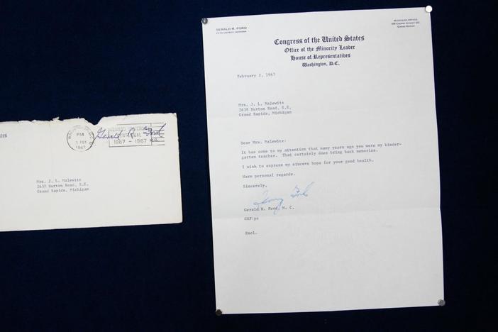 Appraisal: 1967 Gerald Ford Letter with Envelope, in Naughty or Nice.