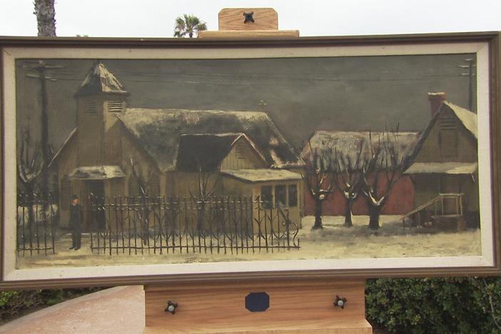 Appraisal: 1951 Roger Kuntz "Good Morning Reverend" Painting