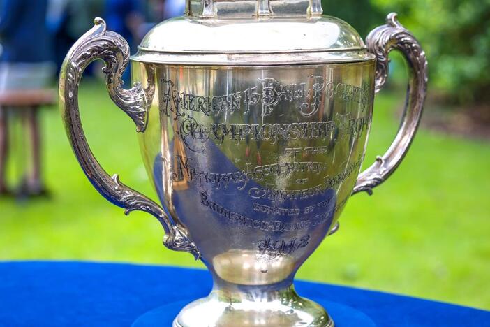 Appraisal: Whiting Silver Billiards Trophy & Illustration