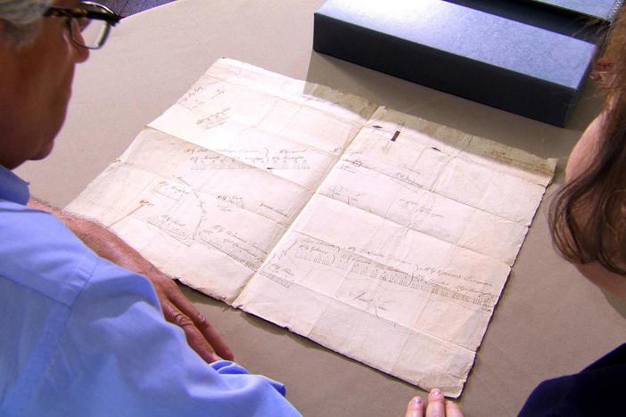 Did George Washington hold this map during the critical winter at Valley Forge?