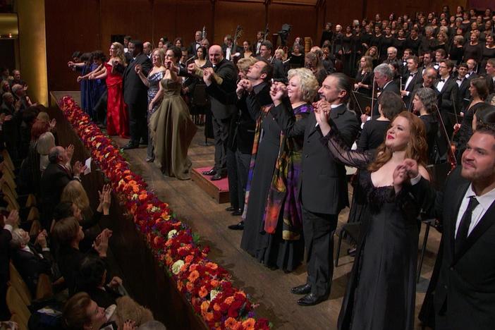 Stars of the opera world come out to celebrate the centennial of Richard Tucker's birth.