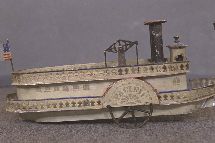 Appraisal: George Brown Toy Side-Wheeler, ca. 1880, from Vintage Hot Springs.