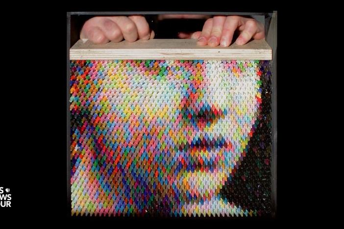 How a scientific approach to crayons yields this artist’s photorealistic portraits