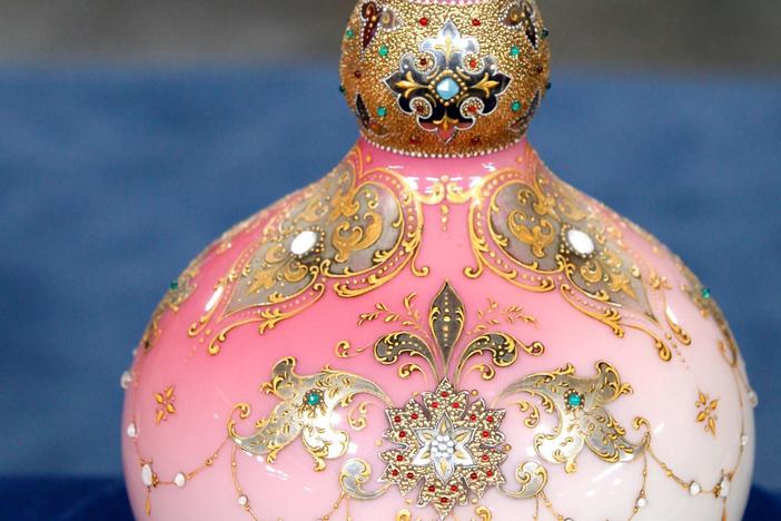 Appraisal: Webb Peachblow Glass Vase, ca. 1880, from Pittsburgh Hour 1