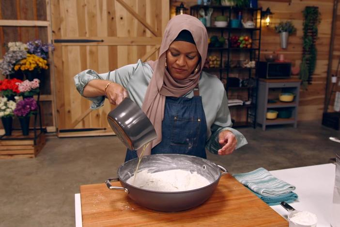 Salmah prepares Mithai as her treasured family recipe.