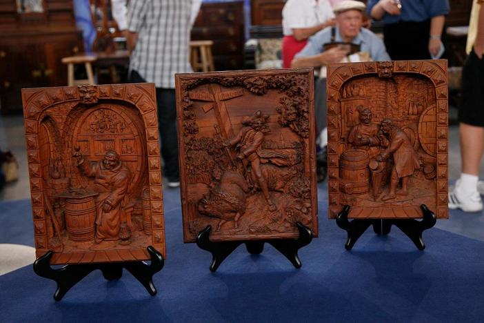Appraisal: Three Black Forest Carved Plaques