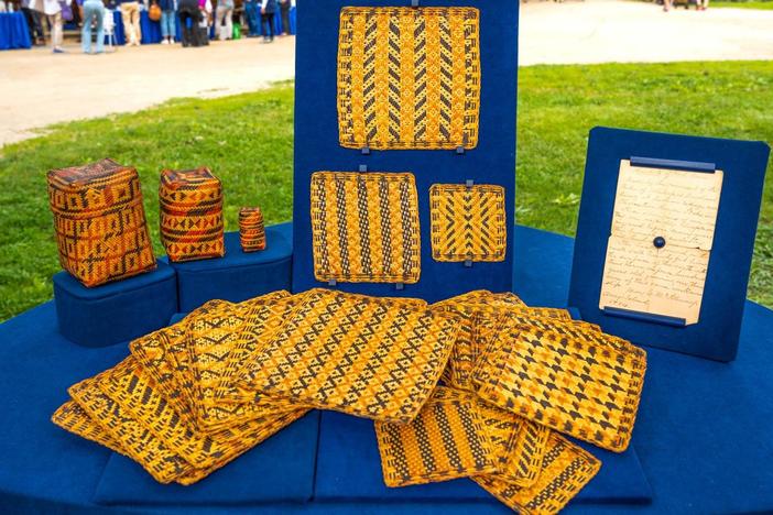 Appraisal: Atakapa Baskets & Placemats, ca. 1884