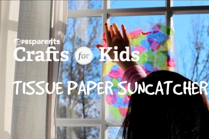 Hang these easy-to-make suncatchers by a light source for a beautiful decoration!