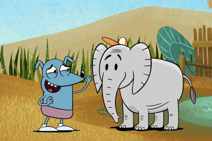 Leo looks after an orphaned baby elephant. / The kids take care of a farm for a day.