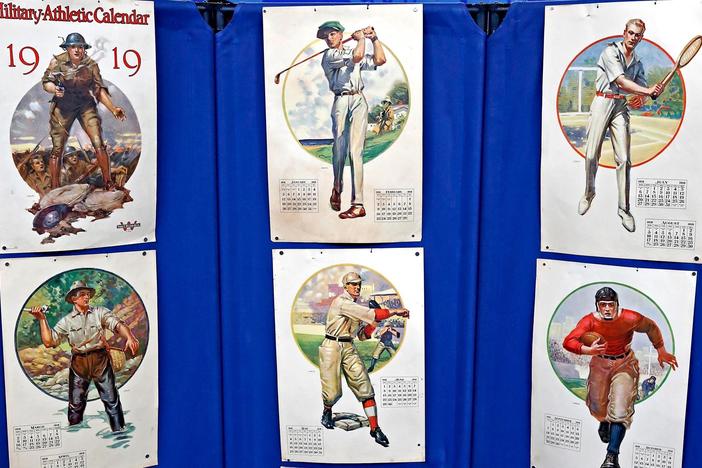 Appraisal: 1919 "Military-Athletic Calendar", from Knoxville Hour 3.