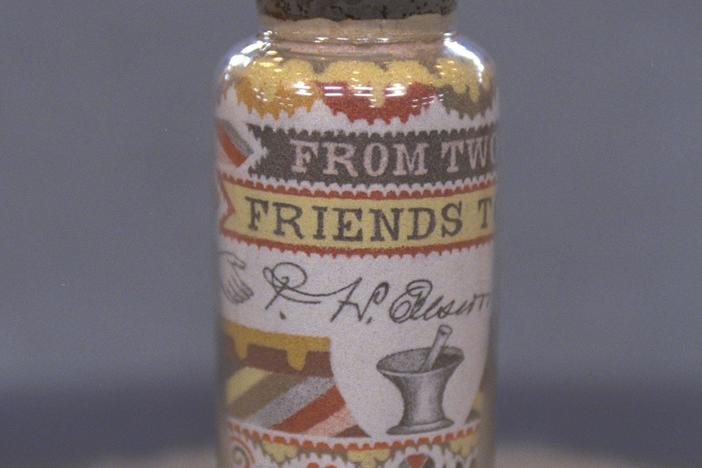 Appraisal: Andrew Clemens Sand Art, ca. 1880, from Vintage Hot Springs