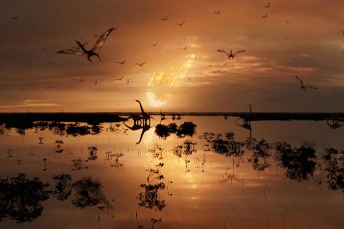 How did an asteroid impact on one side of the planet cause global devastation?
