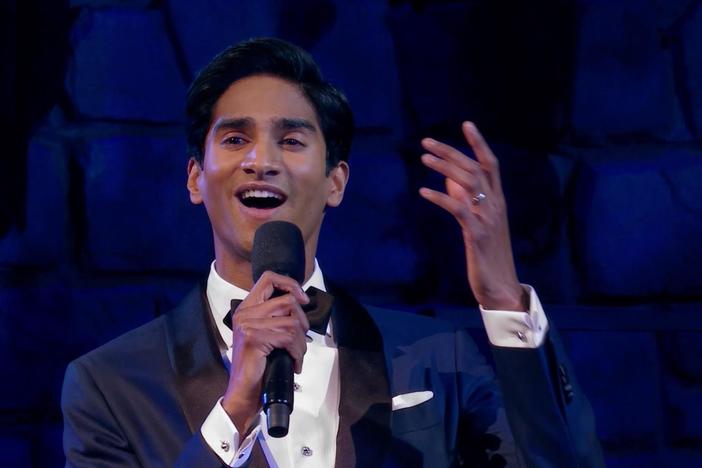 Watch Broadway star Michael Maliakel perform "I Wonder as I Wander," with The Tabernacle Orchestra.
