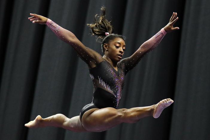With unprecedented moves, Simone Biles cements her 'transcendent' legacy