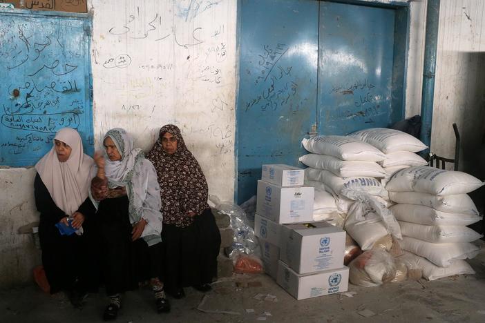 The Trump administration is threatening to cut funds for Palestinian aid groups.