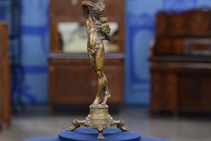 Appraisal: 1915 Malvina Hoffman "Boy and Panther Cub", from Austin, Hour 3.