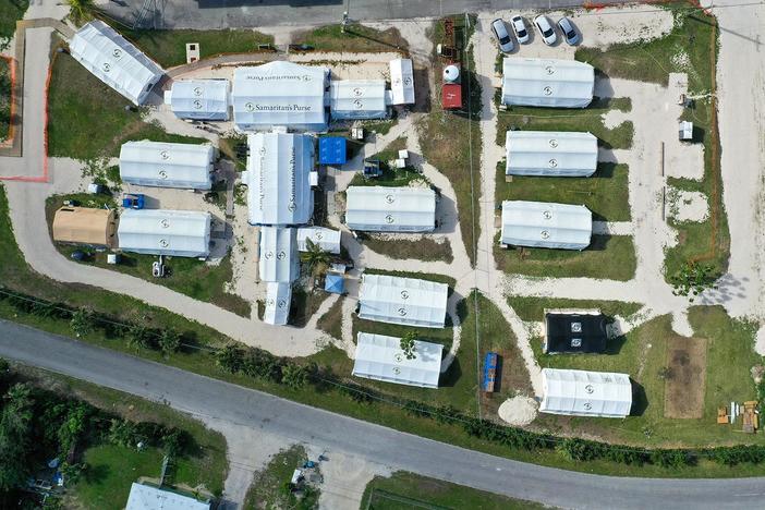 Since Dorian, the island of Grand Bahama relies on a mobile, inflatable hospital complex.