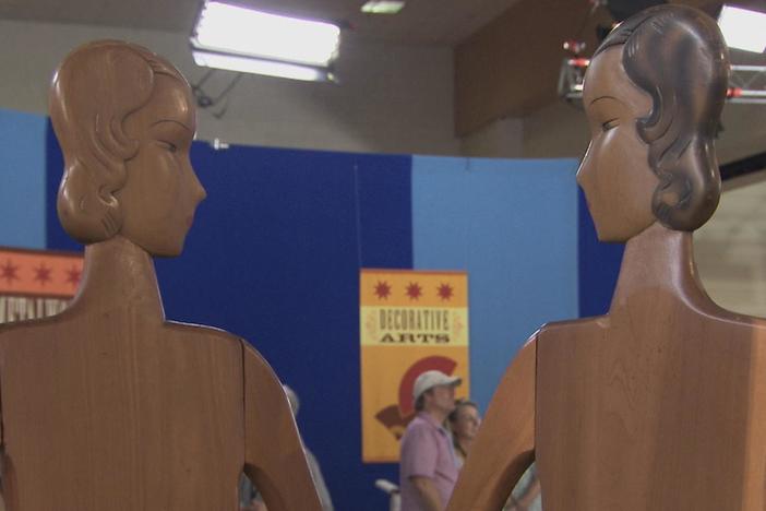 Appraisal: Art Deco Silhouette Mannequins, ca. 1925, from Charleston, Hour 1.