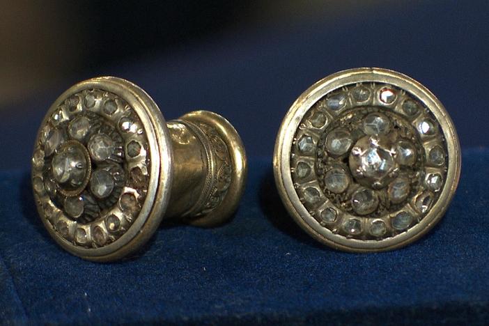 Appraisal: Javanese Jeweled Ear Gauges, ca. 1890, in Virginia Beach Hour 3.