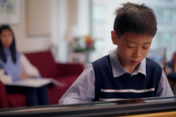 Nine-year-old pianist Wilson Liu performs Prokofiev Prelude.