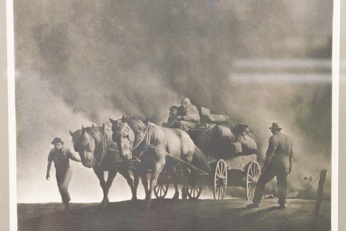 Appraisal: Robert Riggs "Dust Bowl" Lithograph, ca. 1941