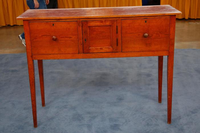 Appraisal: Southern Yellow Pine Huntboard, ca. 1825, in San Jose, Hour 1.