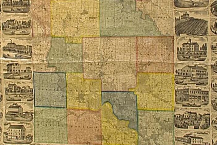 Appraisal: 1869 Linn County Iowa Map, from Vintage Des Moines.