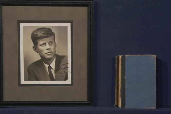Appraisal: John F. Kennedy-inscribed Photo & Book, ca. 1950