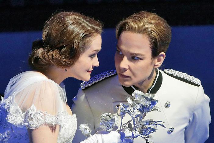 Erin Morley and Elīna Garanča sing in the Presentation of the Rose scene.