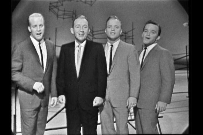 Bing Crosby and songs sing the spiritual "Joshua Fit the Battle of Jericho." 