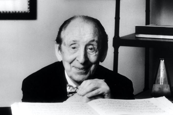 Watch Horowitz's piano "pyrotechnics" as he plays Rachmaninov's "Polka de V.R."