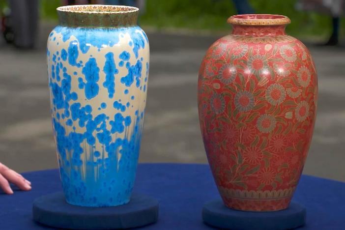Appraisal: Zsolnay Vases, ca. 1895