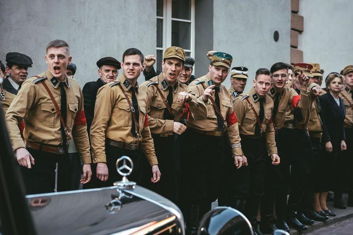 The stormtroopers were a paramilitary wing used by the Nazi Party.