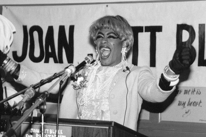 She ran for president in lipstick, heels and eyeshadow.