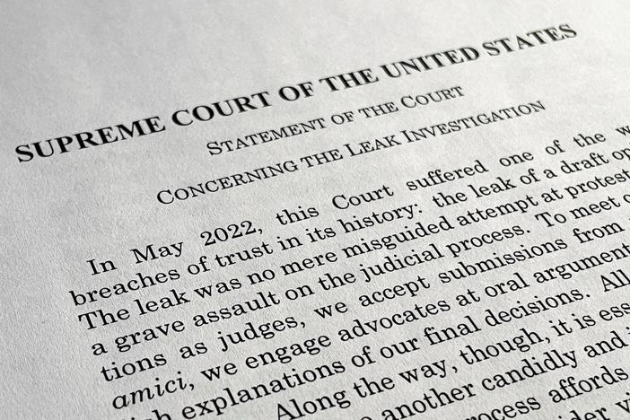 Supreme Court says it hasn't identified Roe v. Wade draft opinion leaker