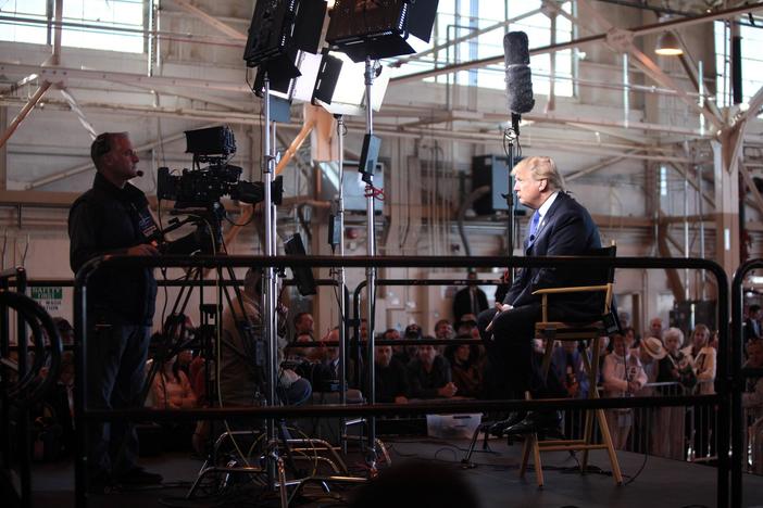 How will President Trump interact with national press?