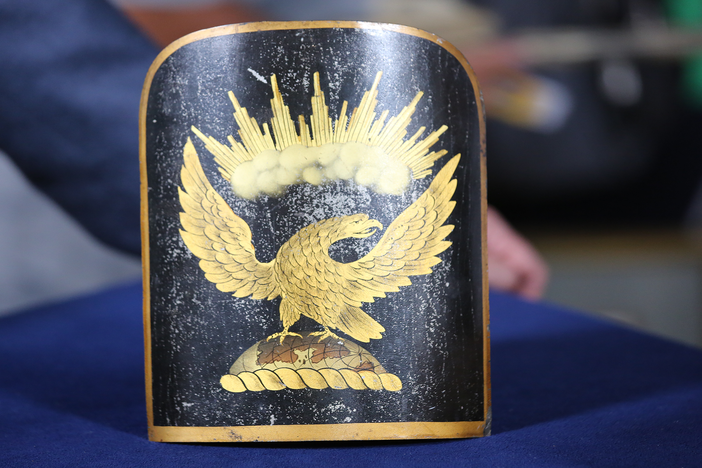 Appraisal: Militia Cap Plate, ca. 1825, in St. Louis Hour 1.