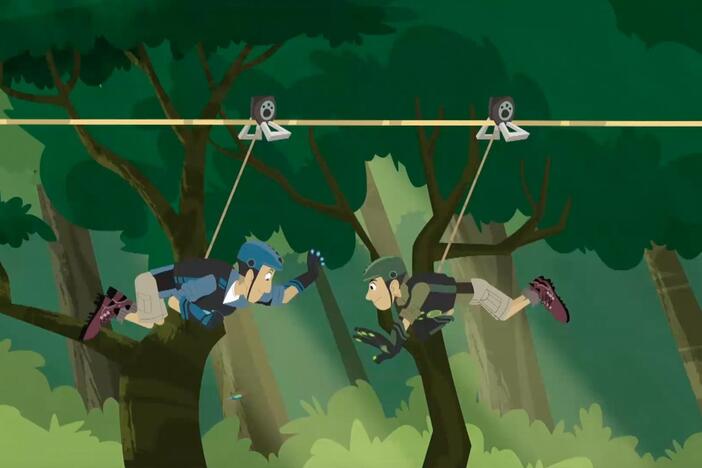 Chris and Martin try to touch a hummingbird to activate their CPS - to no avail!