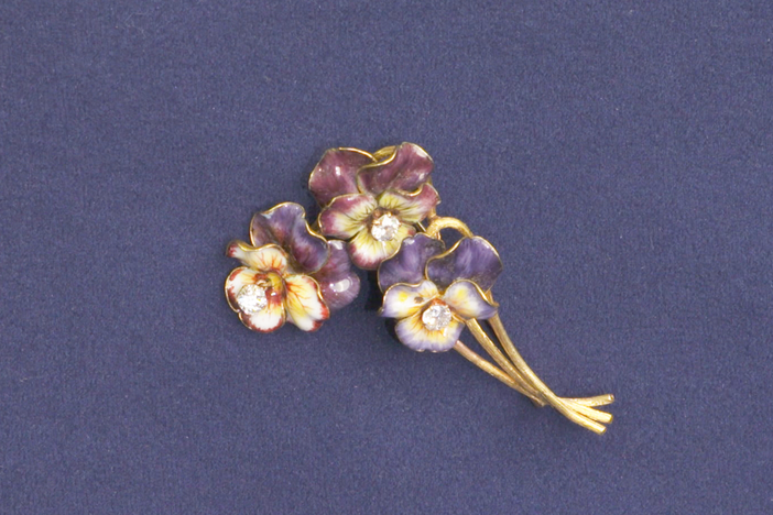 Appraisal: Tiffany & Co. Pansy Brooch, ca. 1905