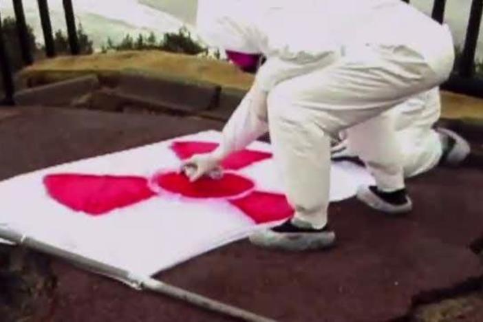 Video art produced by the Japanese collective ChimPom near the Fukushima Daiichi plant.