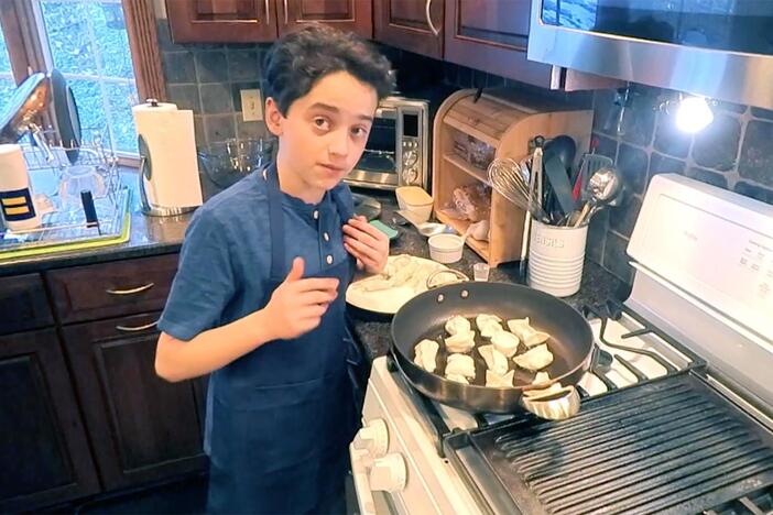 Oliver is filled in on how to make dumplings at home from restaurateur Joanne Chang!