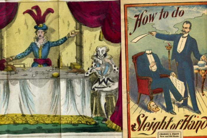 Though he collects magic books, Jay says the key to learning is from a respected teacher.
