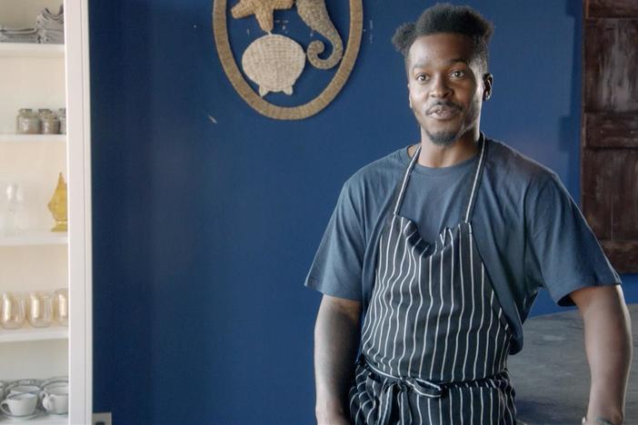 Chef Jonathan "Jonny" Rhodes discusses soul food and demonstrates a couple dishes.