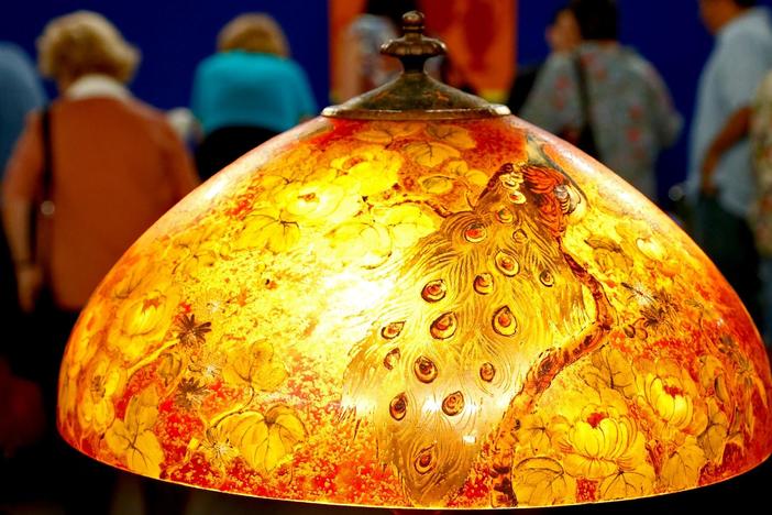 Appraisal: Handel Reverse-Painted Lamp, ca. 1924, from Anaheim Hour 1.