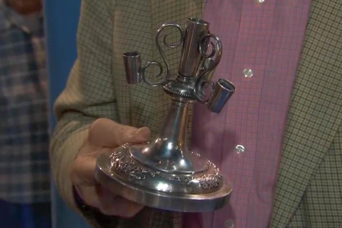 Appraisal: Zee Sung Silver Vase, ca. 1910