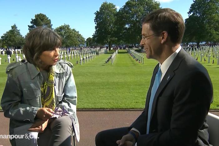 US Secretary of the Army Mark Esper joins the program.