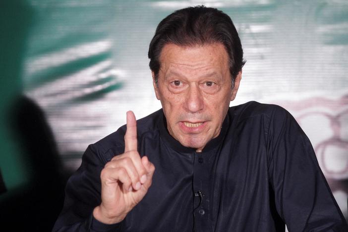 Pakistan's ousted Prime Minister Imran Khan discusses government crackdown on his party
