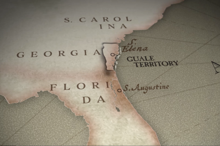 Guale natives revolt against Christian missionaries.